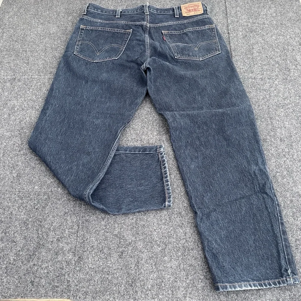 VINTAGE Levis Jeans Mens 38x32‎ Blue Denim Pants 550 Relaxed Red Tab Rodeo Y2K